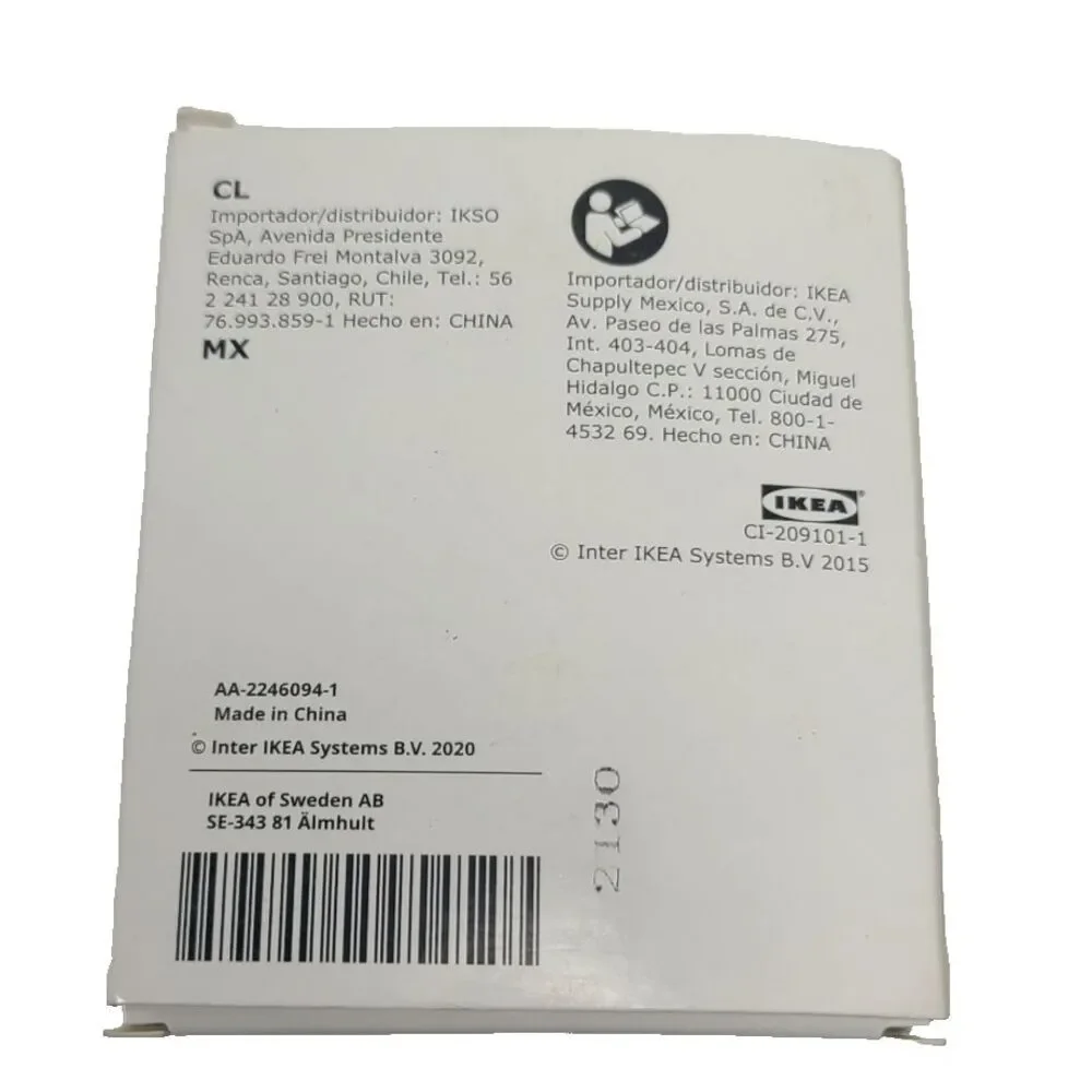 IKEA KLYKET Folding Hook pack of 3 Wall Mounted Aluminum NEW in box